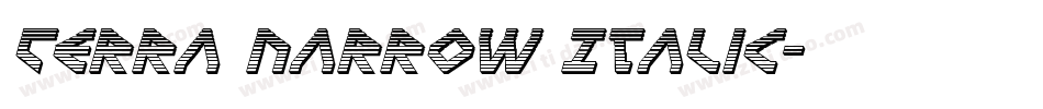 Terra Narrow Italic字体转换